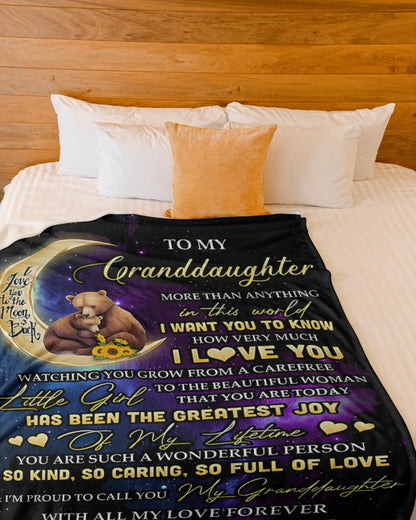 BLANKET FOR GRANDDAUGHTER – COMFORT & WARMTH GIFT FROM GRANDMA  Sherpa Fleece Quilt Blanket zon00 (SKUB-BLK-GMD3)