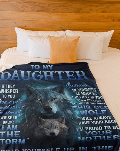 BLANKET FOR DAUGHTER – COMFORT & WARMTH GIFT FROM MOM Sherpa Fleece Quilt Blanket zon00 (SKUB12-97)