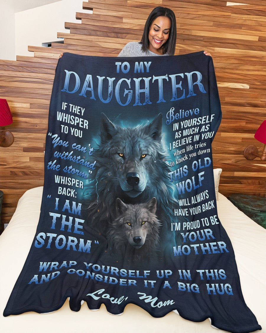 BLANKET FOR DAUGHTER – COMFORT & WARMTH GIFT FROM MOM Sherpa Fleece Quilt Blanket zon00 (SKUB12-97)