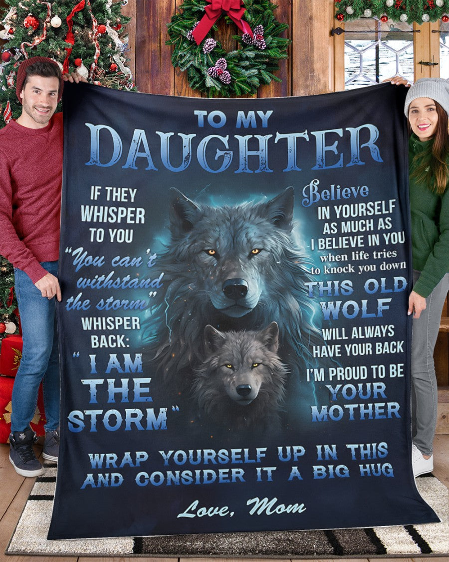 BLANKET FOR DAUGHTER – COMFORT & WARMTH GIFT FROM MOM Sherpa Fleece Quilt Blanket zon00 (SKUB12-97)