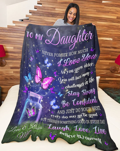 BLANKET FOR DAUGHTER – COMFORT & WARMTH GIFT FROM MOM Sherpa Fleece Quilt Blanket zon00 (SKUB12-123)