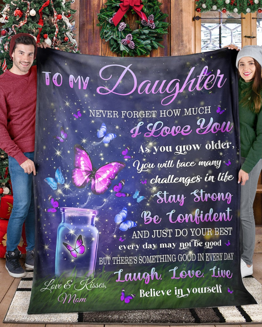 BLANKET FOR DAUGHTER – COMFORT & WARMTH GIFT FROM MOM Sherpa Fleece Quilt Blanket zon00 (SKUB12-123)