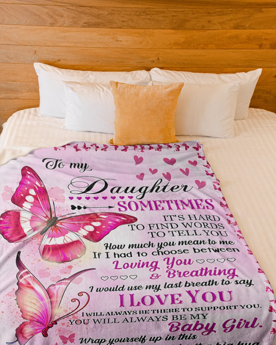 BLANKET FOR DAUGHTER – COMFORT & WARMTH GIFT FROM MOM Sherpa Fleece Quilt Blanket zon00