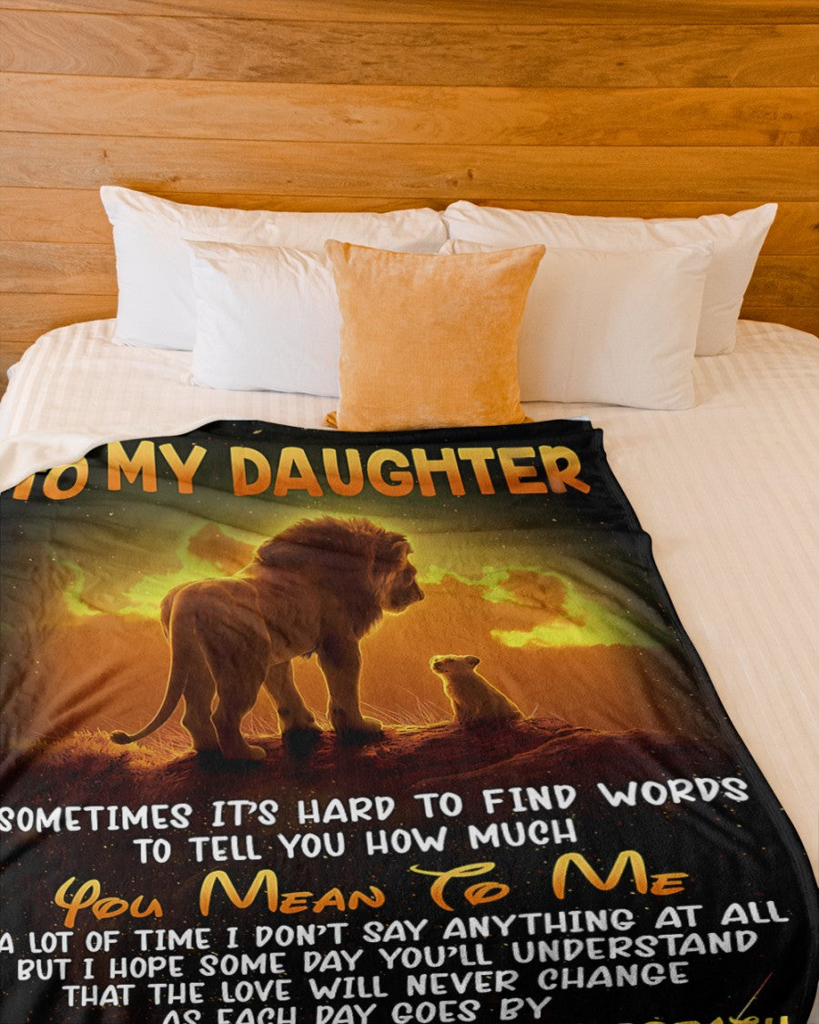 BLANKET FOR DAUGHTER – COMFORT & WARMTH GIFT FROM DAD Sherpa Fleece Quilt Blanket zon00