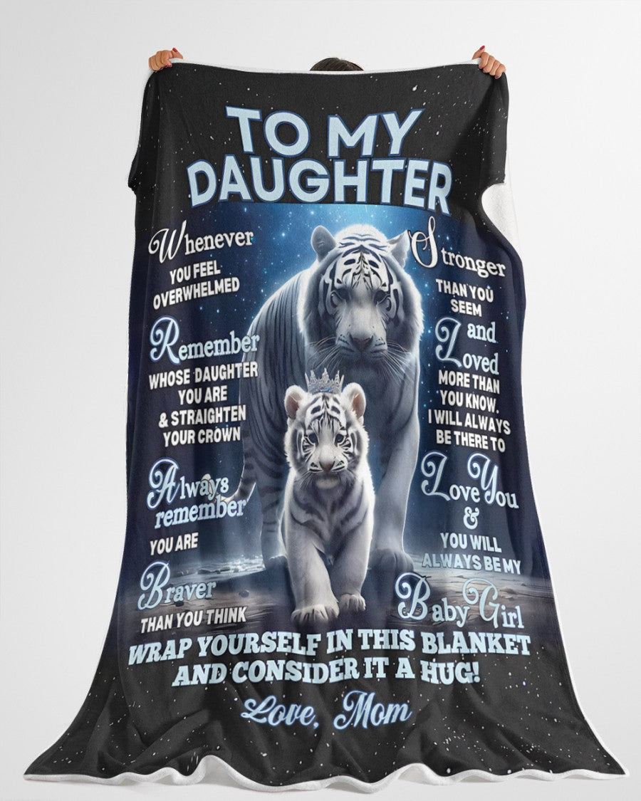 BLANKET FOR DAUGHTER – COMFORT & WARMTH GIFT FROM MOM Sherpa Fleece Quilt Blanket zon00 (SKUB12-153)