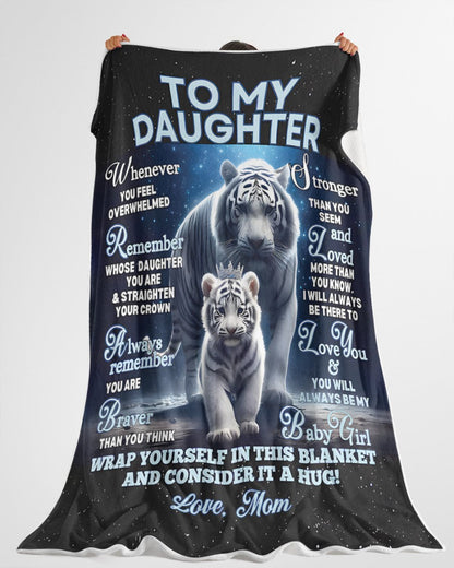 BLANKET FOR DAUGHTER – COMFORT & WARMTH GIFT FROM MOM Sherpa Fleece Quilt Blanket zon00 (SKUB12-153)