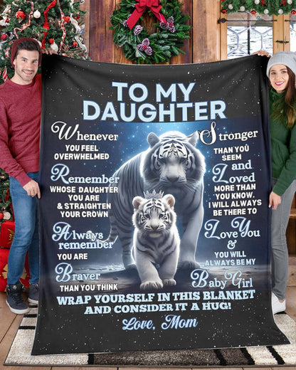BLANKET FOR DAUGHTER – COMFORT & WARMTH GIFT FROM MOM Sherpa Fleece Quilt Blanket zon00 (SKUB12-153)