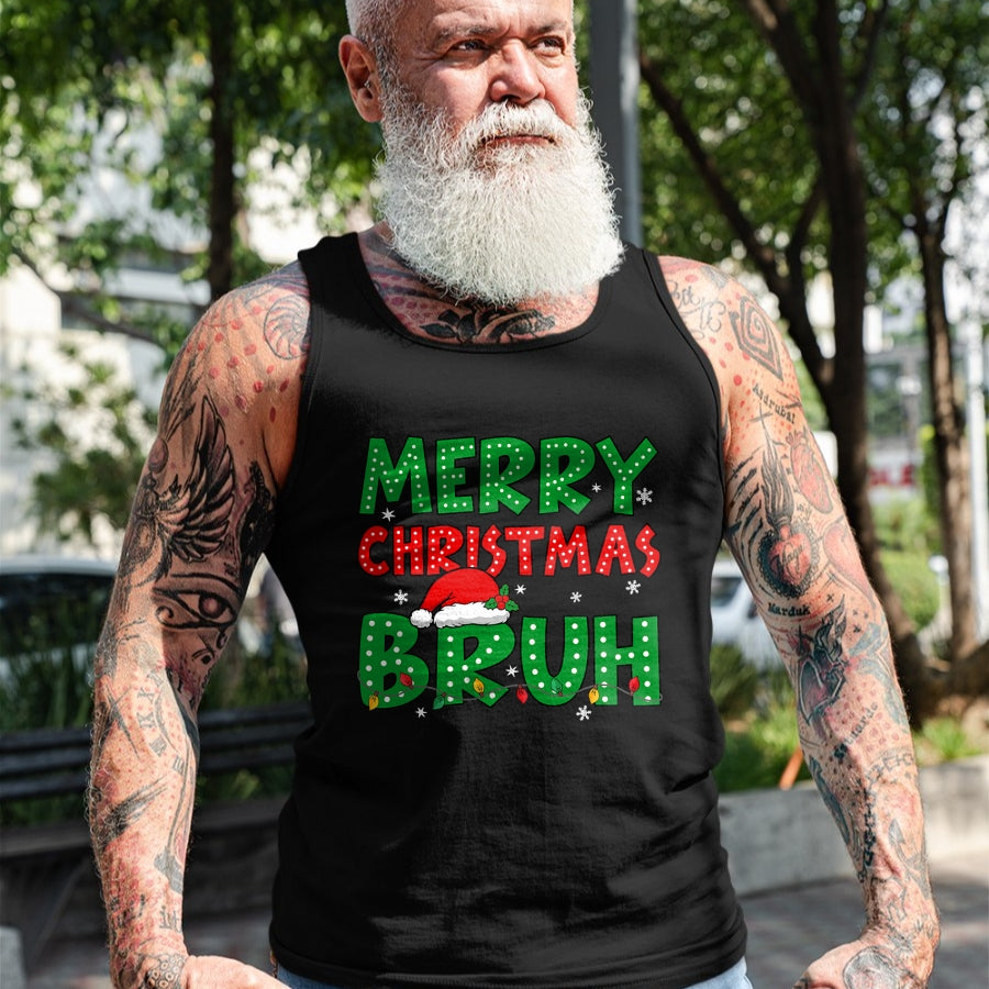 Bruh Meme Funny Saying Bro Greeting Teens Boys Men Christmas T-Shirt - Christmas Unisex T-Shirt/Hoodie/Sweatshirt - ZON00