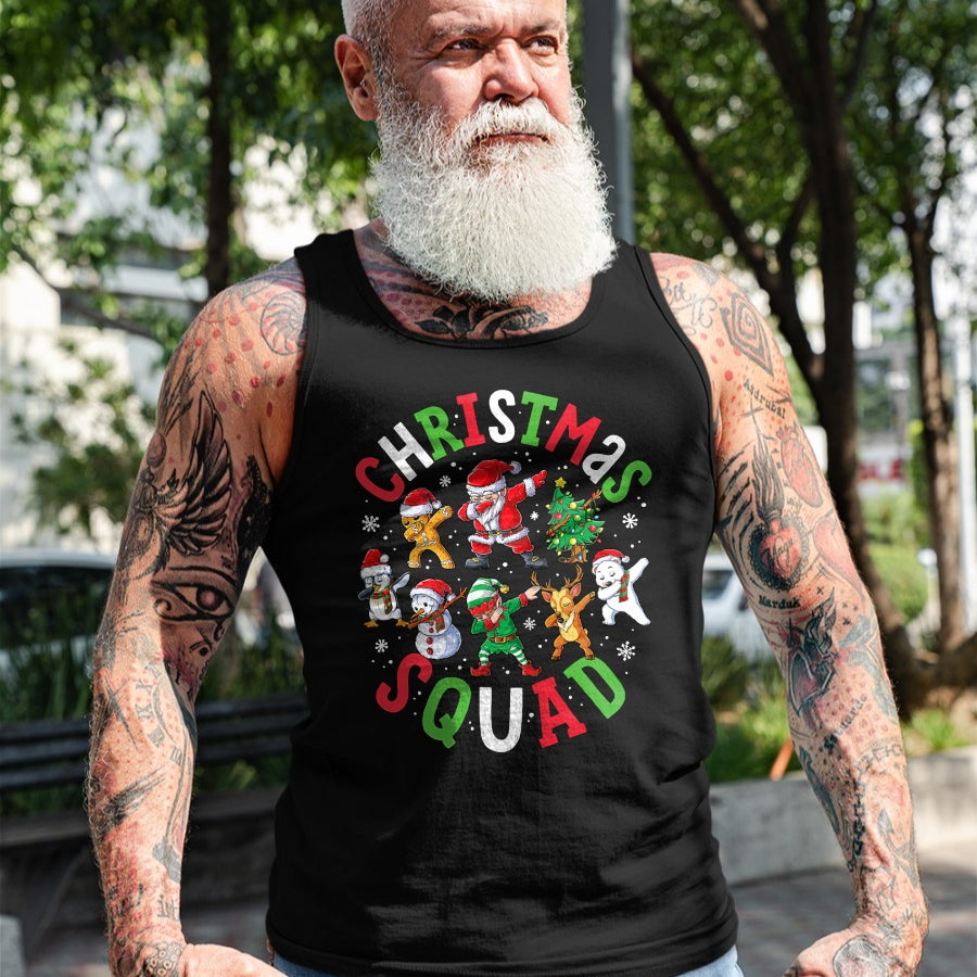 Christmas Squad Santa Dabbing Elf Family Matching Pajamas T-Shirt - Christmas Unisex T-Shirt/Hoodie/Sweatshirt - ZON00
