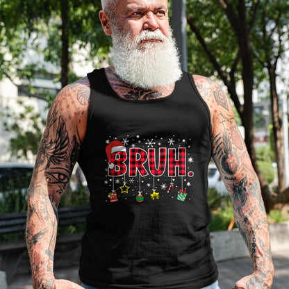 Bruh Funny Christmas Red Plaid Teens Boys Kids Xmas Pajamas T-Shirt - Christmas Unisex T-Shirt/Hoodie/Sweatshirt - ZON00