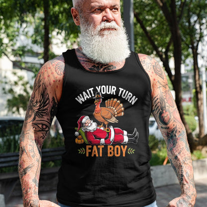 Funny Thanksgiving Christmas Turkey vs Santa for Men Women T-Shirt - Christmas Unisex T-Shirt/Hoodie/Sweatshirt - ZON00