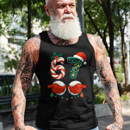 67 Christmas 6 7 Meme Pajamas Holiday Gen Alpha Slang T-Shirt - Christmas Unisex T-Shirt/Hoodie/Sweatshirt - ZON00