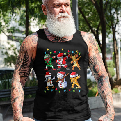 Dabbing Santa Elf Friends Christmas Boys Girls Men Xmas Dab T-Shirt - Christmas Unisex T-Shirt/Hoodie/Sweatshirt - ZON00