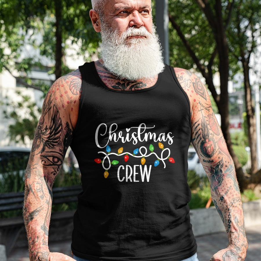 Christmas Crew Xmas Lights Family Matching Pajamas Holiday T-Shirt - Christmas Unisex T-Shirt/Hoodie/Sweatshirt - ZON00