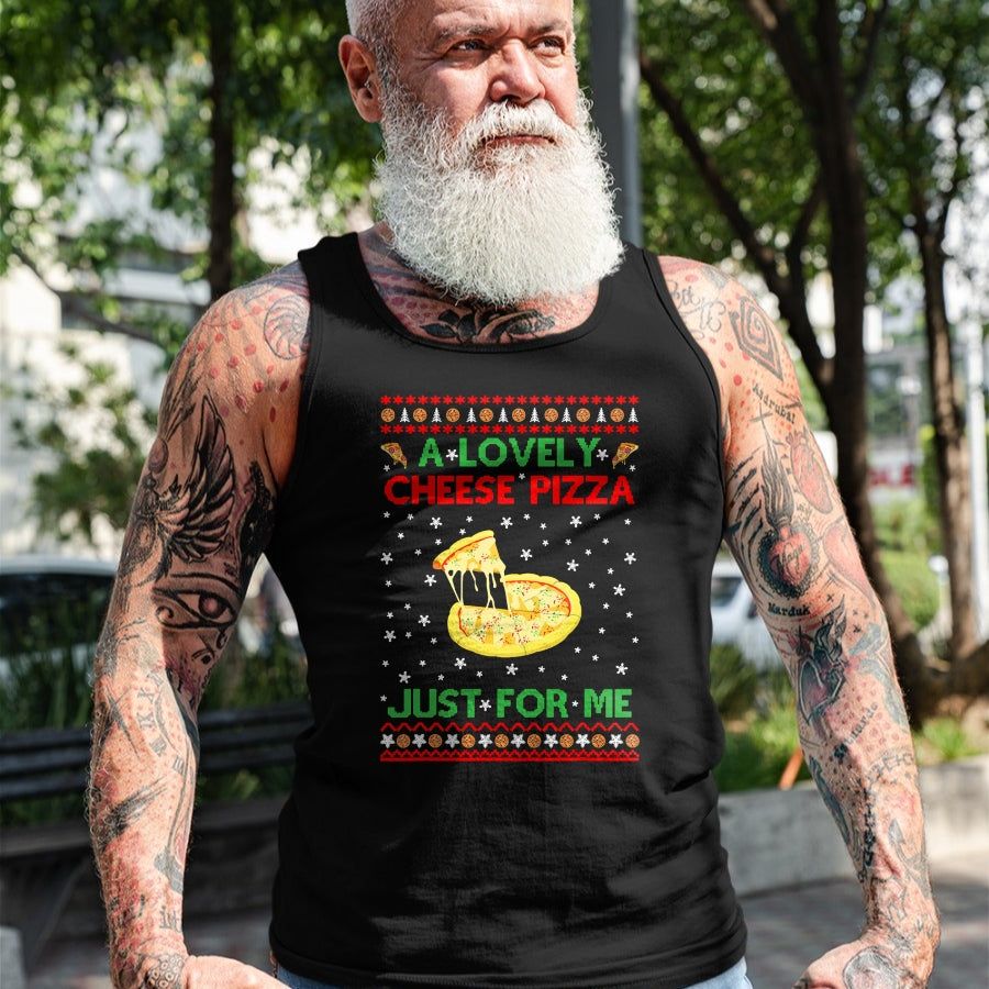 A Lovely Cheese Pizza Shirt Alone Funny Kevin X-Mas Home T-Shirt - Christmas Unisex T-Shirt/Hoodie/Sweatshirt - ZON00