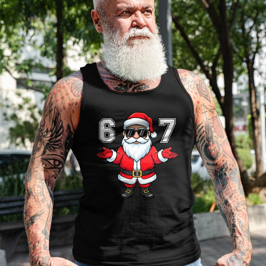 67 Meme Six Seven 6 7 Funny Santa Matching Xmas 67 Christmas T-Shirt - Christmas Unisex T-Shirt/Hoodie/Sweatshirt - ZON00 (Copy)