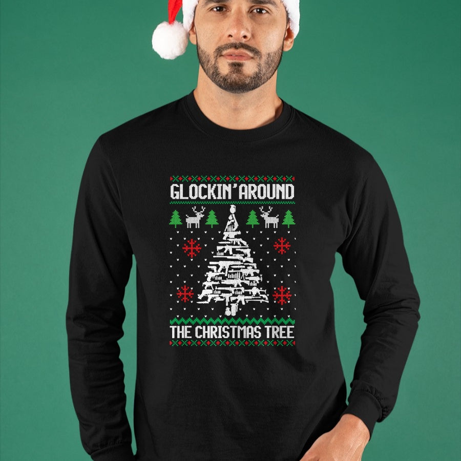 Funny Guns Ugly Christmas Sweaters for Gun Lovers Men Women T-Shirt - Christmas Unisex T-Shirt/Hoodie/Sweatshirt - ZON00