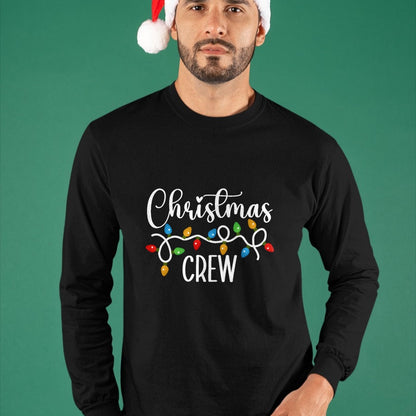 Christmas Crew Xmas Lights Family Matching Pajamas Holiday T-Shirt - Christmas Unisex T-Shirt/Hoodie/Sweatshirt - ZON00