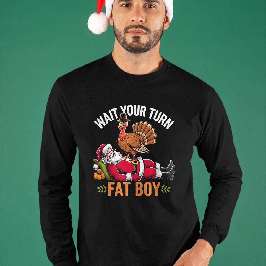 Funny Thanksgiving Christmas Turkey vs Santa for Men Women T-Shirt - Christmas Unisex T-Shirt/Hoodie/Sweatshirt - ZON00