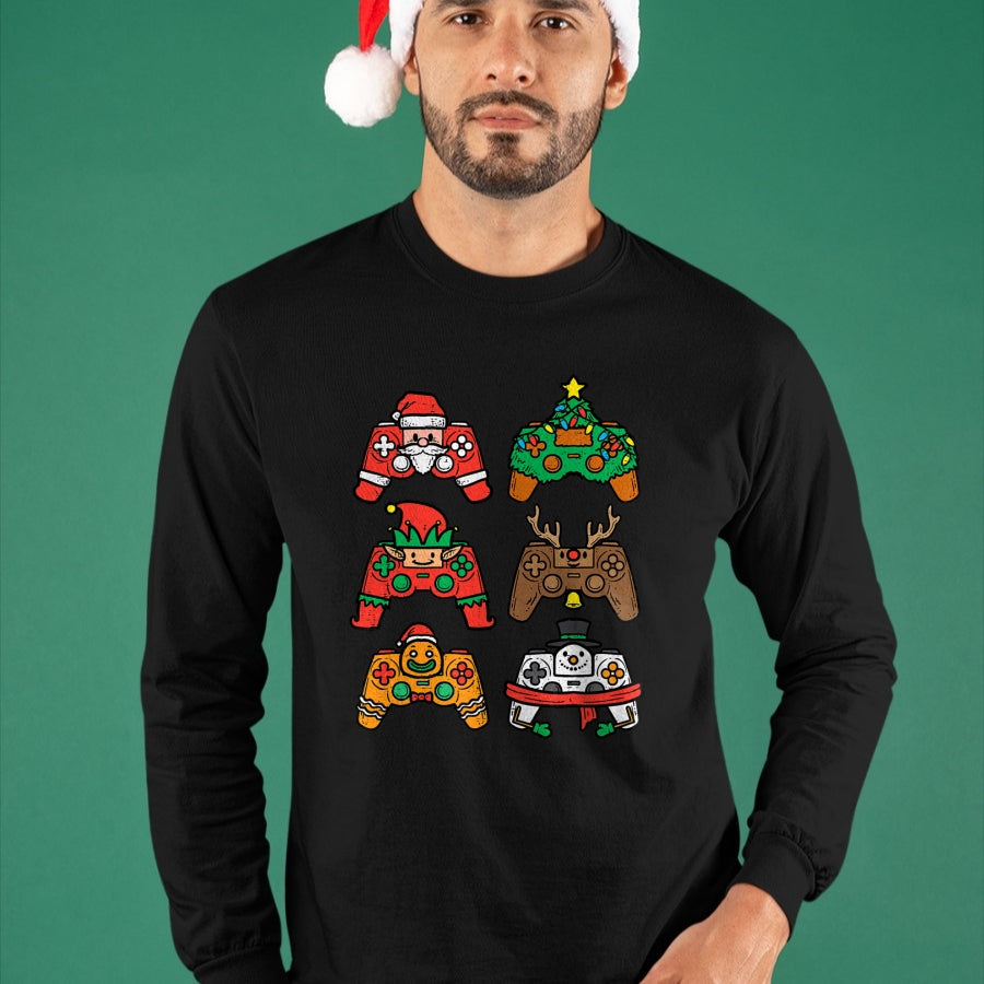 Christmas Gamer Controller Xmas Gaming T-Shirt - Christmas Unisex T-Shirt/Hoodie/Sweatshirt - ZON00