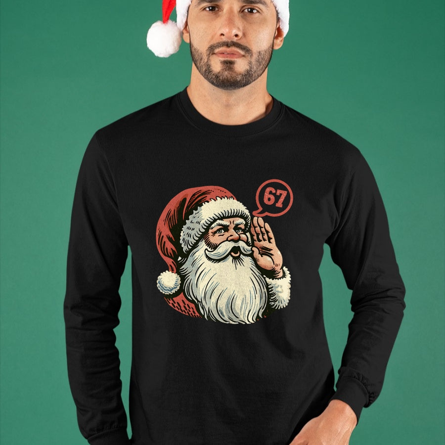 67 Christmas Funny Six Seven Meme Brainrot Santa Claus Boys T-Shirt - Christmas Unisex T-Shirt/Hoodie/Sweatshirt - ZON00