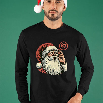 67 Christmas Funny Six Seven Meme Brainrot Santa Claus Boys T-Shirt - Christmas Unisex T-Shirt/Hoodie/Sweatshirt - ZON00