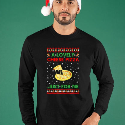A Lovely Cheese Pizza Shirt Alone Funny Kevin X-Mas Home T-Shirt - Christmas Unisex T-Shirt/Hoodie/Sweatshirt - ZON00