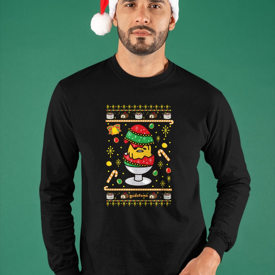 Gudetama Ugly Christmas Egg T-Shirt - Christmas Unisex T-Shirt/Hoodie/Sweatshirt - ZON00