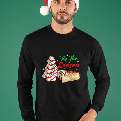 Funny Tis The Season Design Christmas Tree Cakes Debbie T-Shirt - Christmas Unisex T-Shirt/Hoodie/Sweatshirt - ZON00