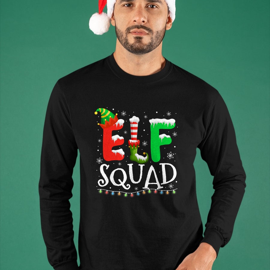 Elf Family Christmas Matching Pajamas Xmas Elf Squad T-Shirt - Christmas Unisex T-Shirt/Hoodie/Sweatshirt - ZON00