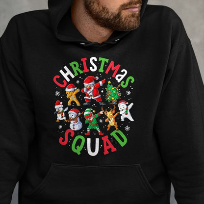 Christmas Squad Santa Dabbing Elf Family Matching Pajamas T-Shirt - Christmas Unisex T-Shirt/Hoodie/Sweatshirt - ZON00