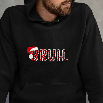 Bruh Funny Christmas Plaid Teens Boys Kids Xmas Pajamas T-Shirt - Christmas Unisex T-Shirt/Hoodie/Sweatshirt - ZON00