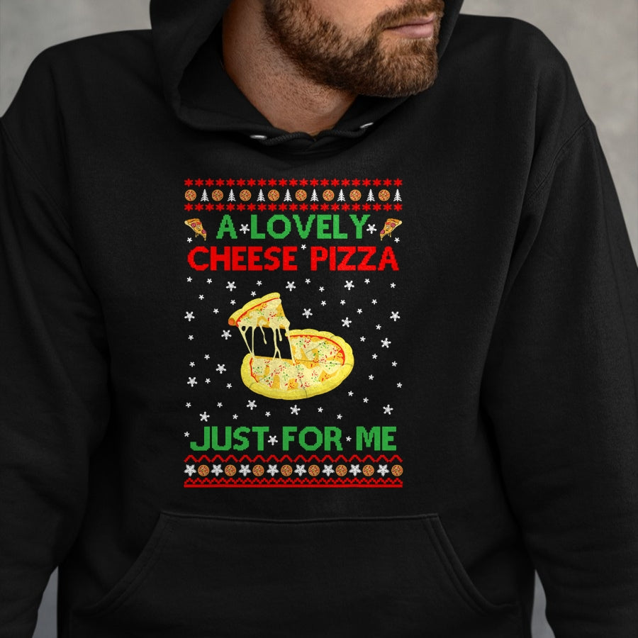 A Lovely Cheese Pizza Shirt Alone Funny Kevin X-Mas Home T-Shirt - Christmas Unisex T-Shirt/Hoodie/Sweatshirt - ZON00