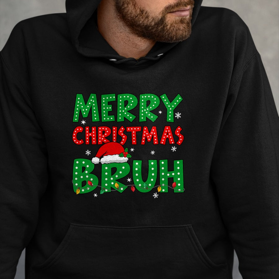 Bruh Meme Funny Saying Bro Greeting Teens Boys Men Christmas T-Shirt - Christmas Unisex T-Shirt/Hoodie/Sweatshirt - ZON00