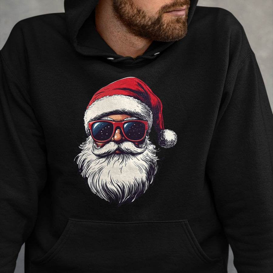 Cool Santa Claus Face Retro Sunglasses Christmas Men Boys T-Shirt - Christmas Unisex T-Shirt/Hoodie/Sweatshirt - ZON00