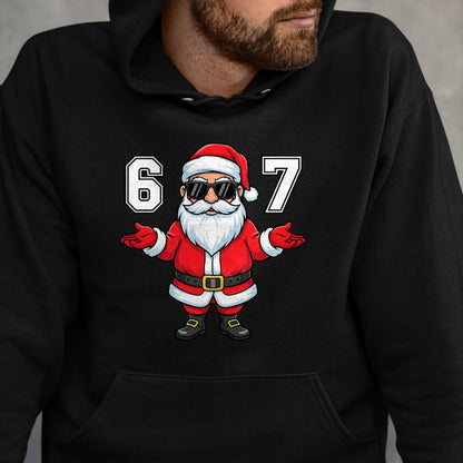 67 Meme Six Seven 6 7 Funny Santa Matching Xmas 67 Christmas T-Shirt - Christmas Unisex T-Shirt/Hoodie/Sweatshirt - ZON00