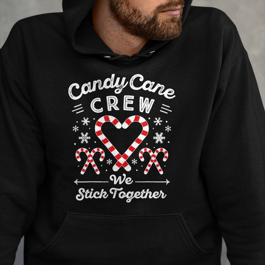 Christmas Candy Cane Heart Holiday Family Matching Pajama PJ T-Shirt - Christmas Unisex T-Shirt/Hoodie/Sweatshirt - ZON00