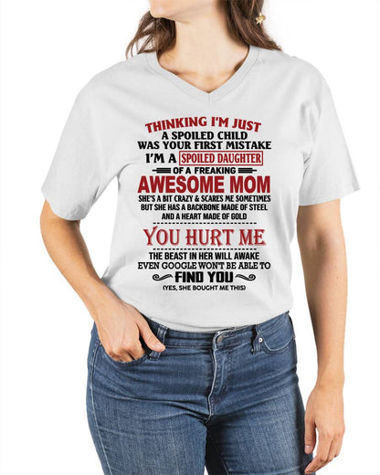 TO MY DAUGHTER - SPOILED DAUGHTER - PERFECT GIFT FOR DAUGHTER - GIFT FROM MOM - ZON00 (SKU10-151-00)